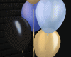 Bday Blue-Gold Balloons