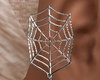 Spider Net Earring silve