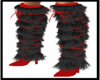 Black Red Boots Sakura