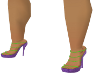 Purple/Green Heels