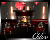 Heart Romance Fireplace