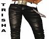 Brown leather pants 