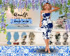 Amalfi Floral Blue Dress