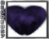 Purple Heart Furry Rug