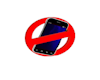 no tel sign