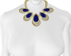 *B* Gold/Blue Necklace