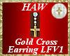 Gold Cross Earring LFV1