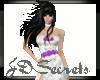 White with Purple Gown