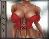 [J] Red Corset Top