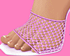 Pink Crochet Heels
