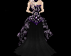Purple And Black Gown