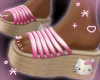 ! kitty beach sandals <3