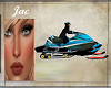 *J *SNOWMOBILE BLUE