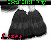 Boots Black Furry
