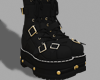 Strap Boots | Gold Black