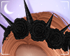 Black Rose Flower Crown