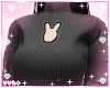 ♡. Bunny Sweater Black
