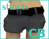 *CB Grey shorts w/belt