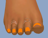$ Orange Toes