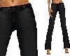 Denim black jeans belt