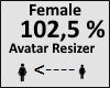 Avatar scaler 102,5% Fem