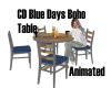 CD Blue Days Boho Table