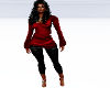 TNM Red/Blk Capri  Fit