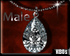 Diamond Water Drop Male