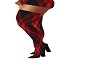 red tartan boots