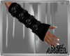 ~A~Blk Belted ArmWarmers