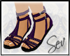*S Goddess Sandals|Purp