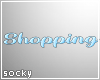 Shopping Sign Blue