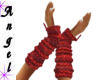 Red Wool Armwarmers