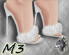 M3 Amora Fur Heels White