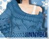 J. iWINTER; Blue Sweater