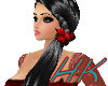 ~HK~Black with red tulip