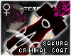 !T Sakura criminal coat