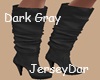 Knee Boots Dark Gray