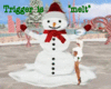 Winter Melting Snowman  