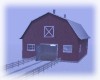 winter red barn