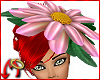 Daisy Hat Pink Satin