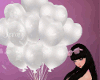 Y: Cute white balloons