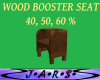 Wood booster seat
