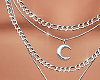 𝕯 Moon Silver Chains