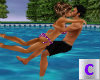 Romantic Swim Kiss 
