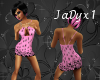 Pink Black Floral Mini 