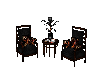 chairs black&wood