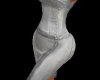 (D)Silver Denim Dress