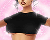 ♡ Black Cropped Tee