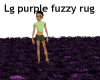 Lg purple fuzzy rug